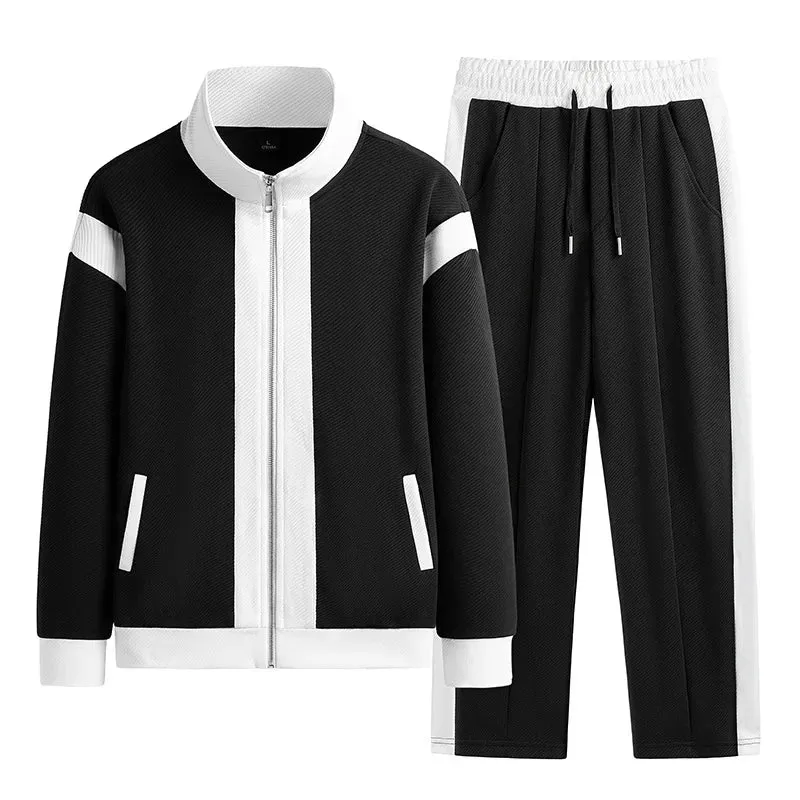 Aidase 2024 Baseball Korean Sportswear Suit Men's Jacket and Trousers Two-piece Jogging Running Sets Fashion Top Quality Tracksuit