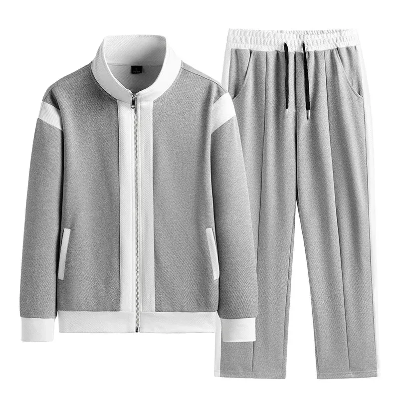 Aidase 2024 Baseball Korean Sportswear Suit Men's Jacket and Trousers Two-piece Jogging Running Sets Fashion Top Quality Tracksuit