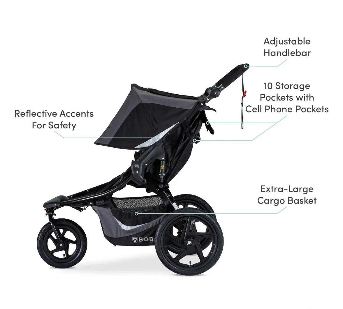 BOB Revolution Flex Duallie 3.0 Double Jogging Stroller