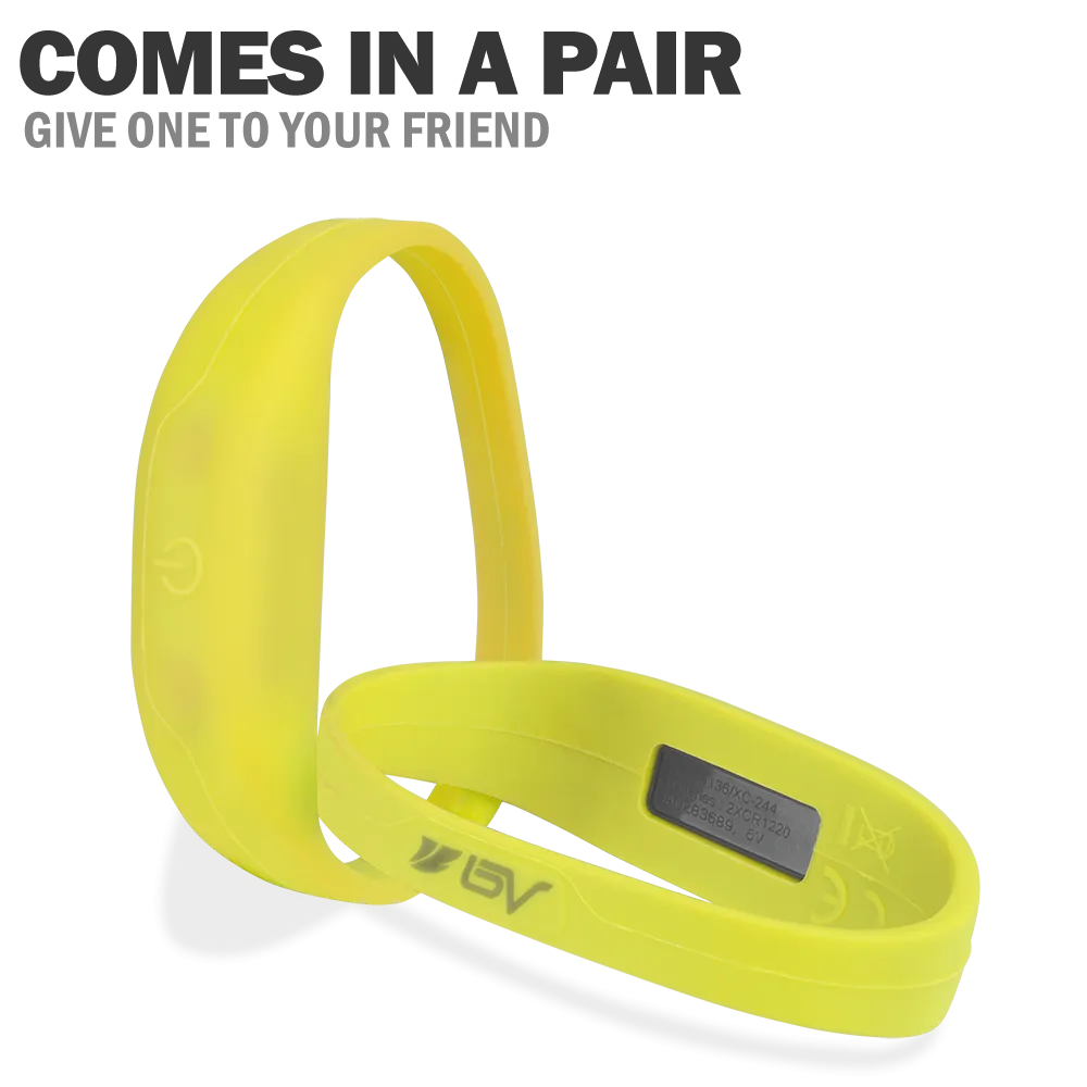 BV 2 Pack LED Safety Activity Bracelet