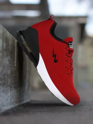Campus Men Red Mesh Running Shoes