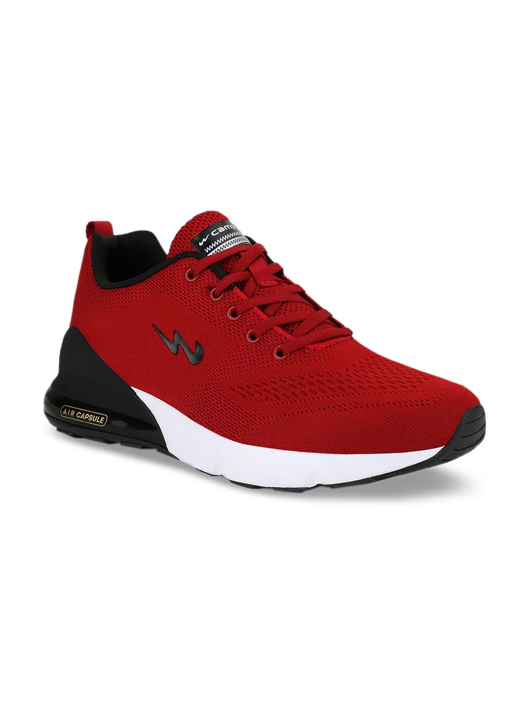 Campus Men Red Mesh Running Shoes