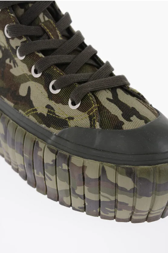 Diesel Platform S-HANAMI Sneakers with Camo Motif