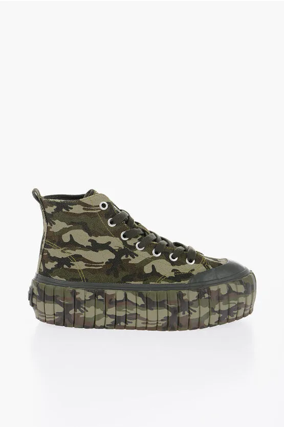 Diesel Platform S-HANAMI Sneakers with Camo Motif