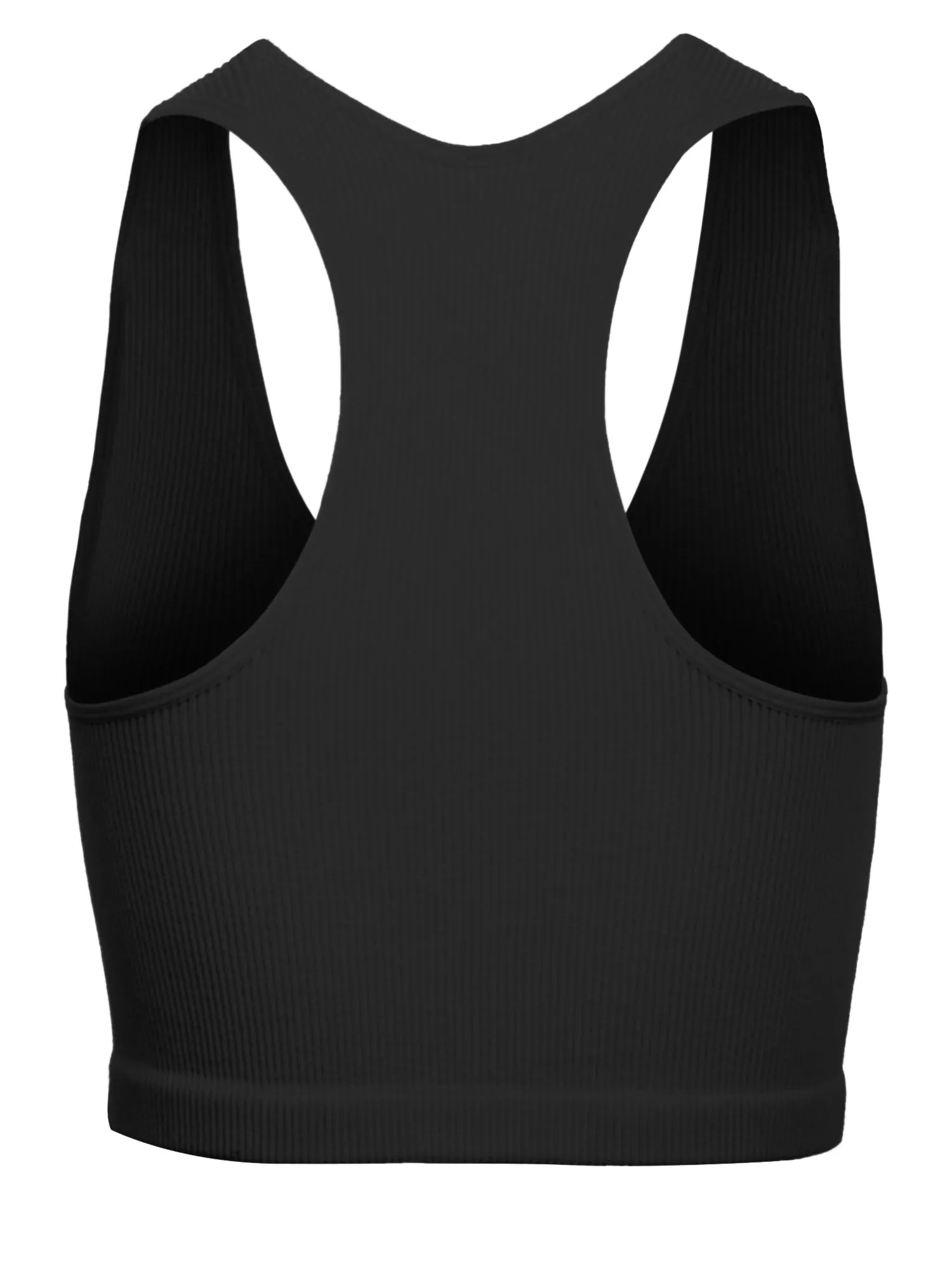 KOGMO Womens Ribbed Racerback Crop Tank Top