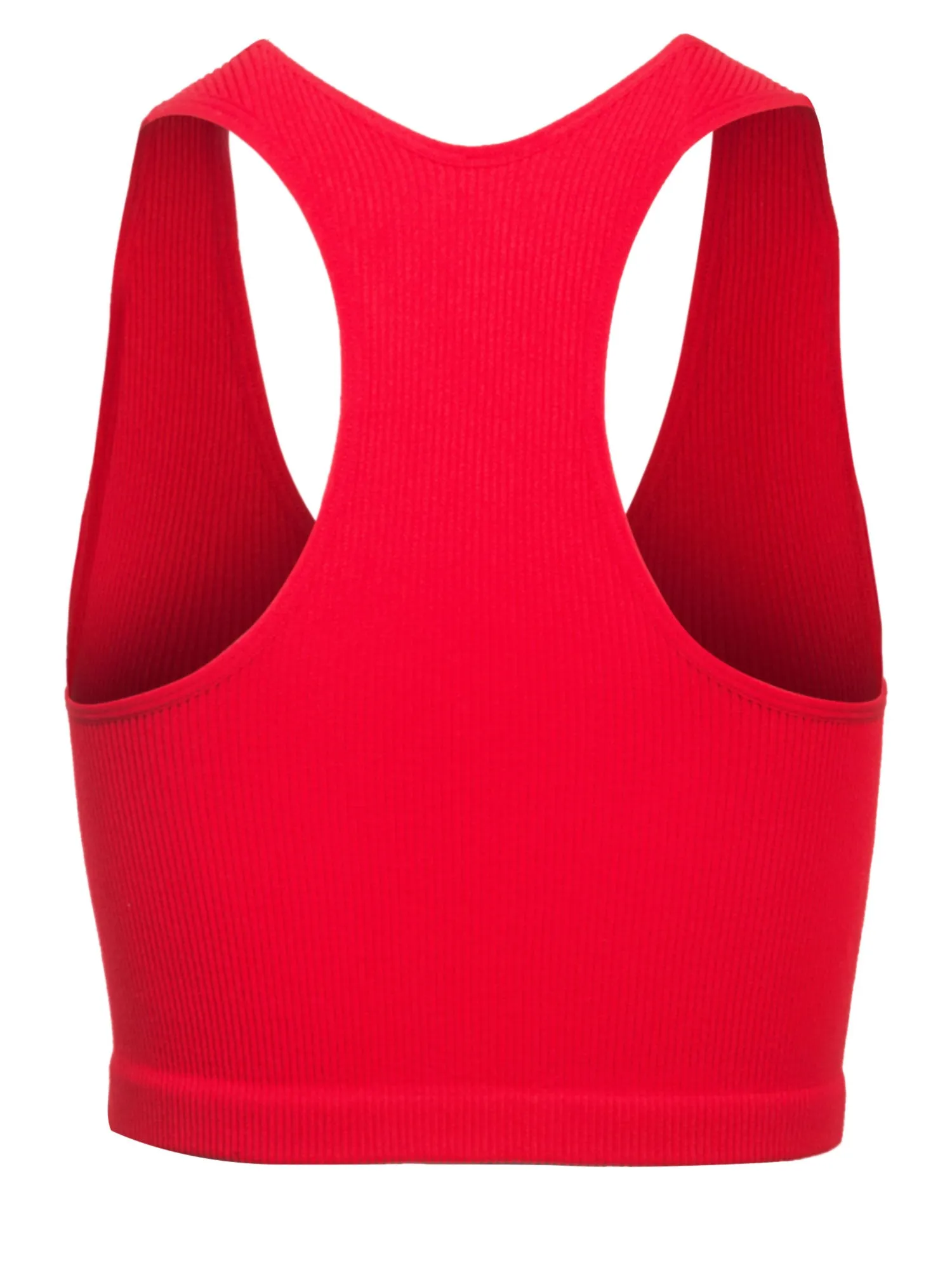 KOGMO Womens Ribbed Racerback Crop Tank Top