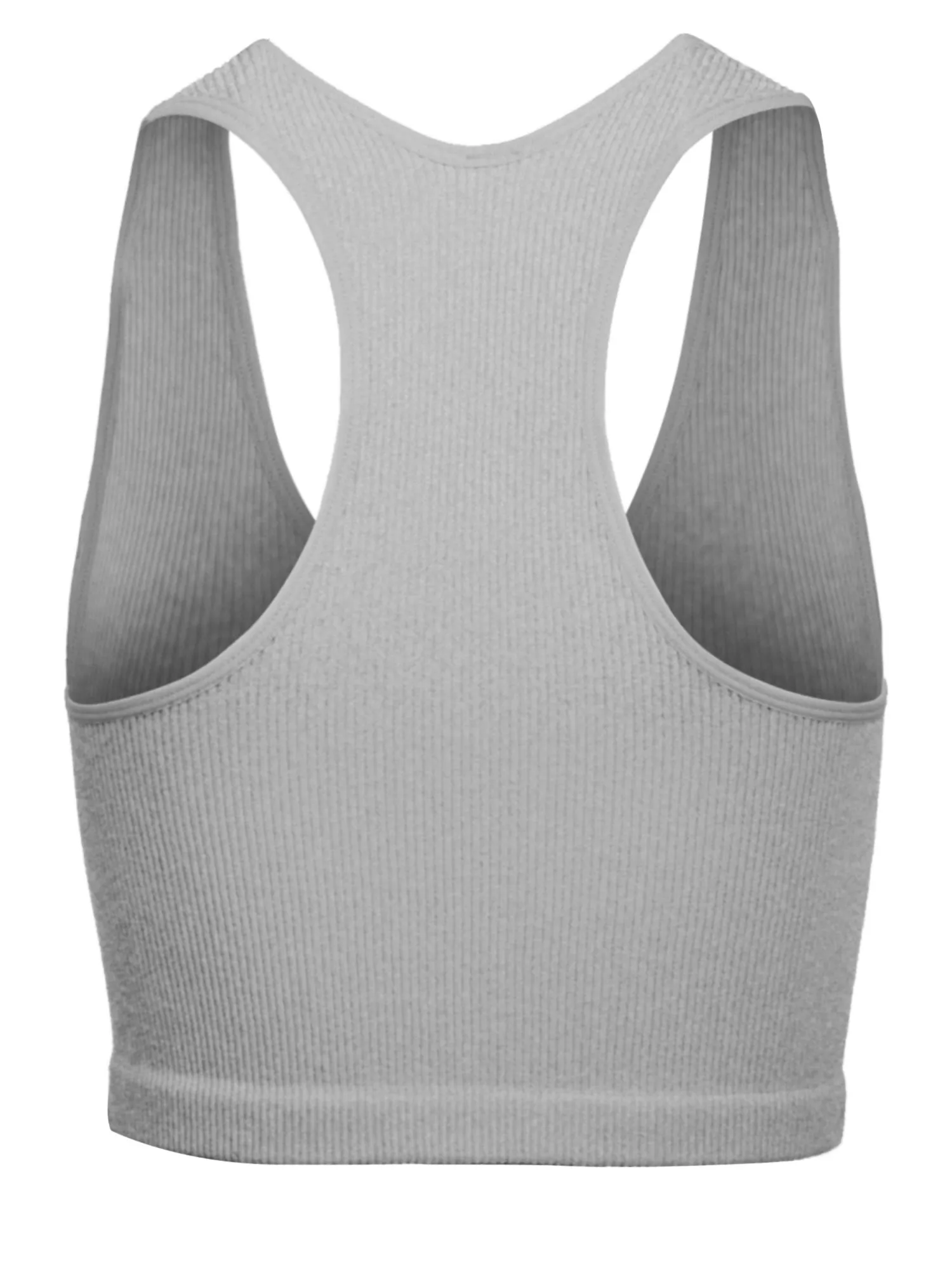 KOGMO Womens Ribbed Racerback Crop Tank Top