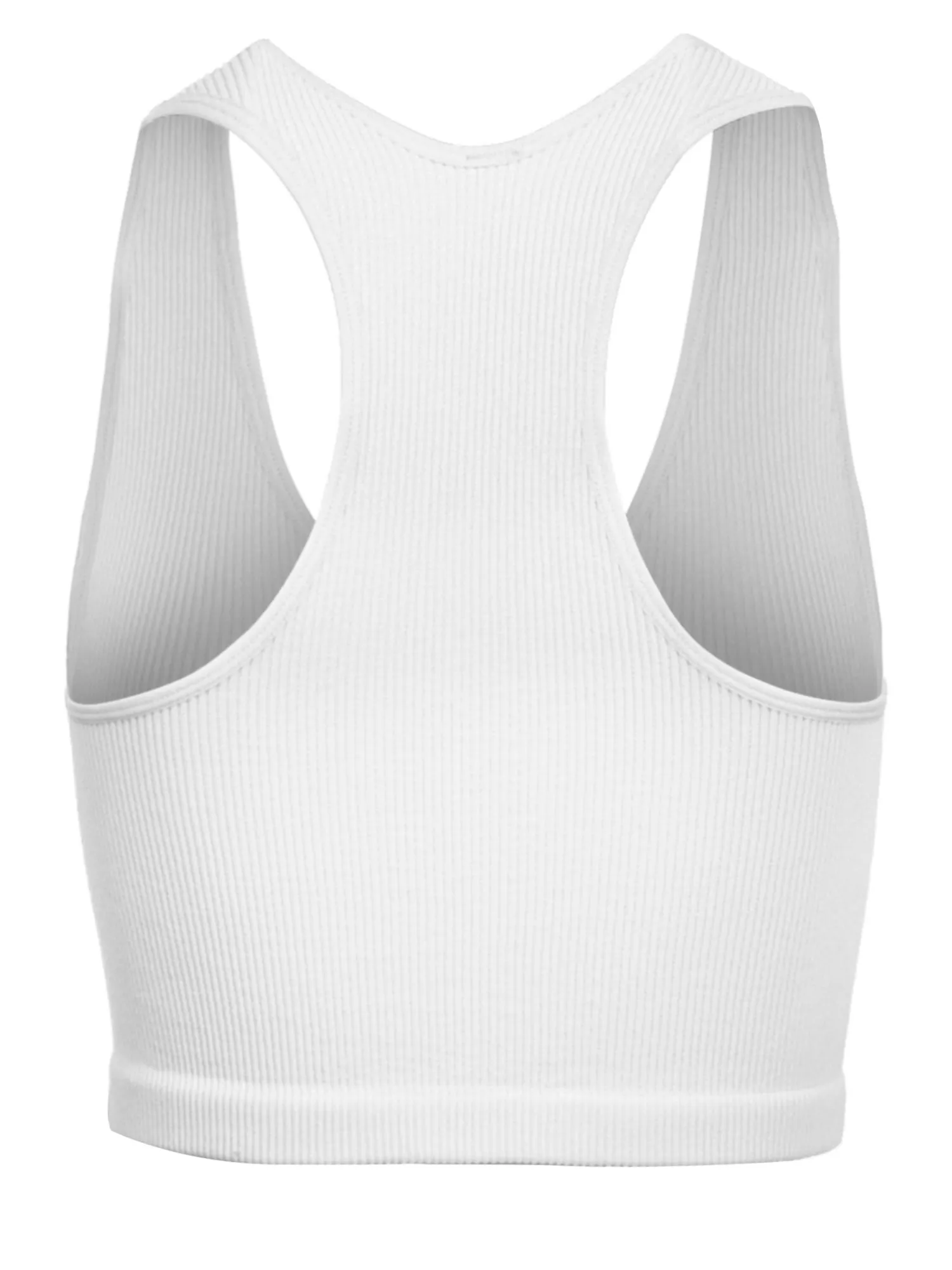 KOGMO Womens Ribbed Racerback Crop Tank Top