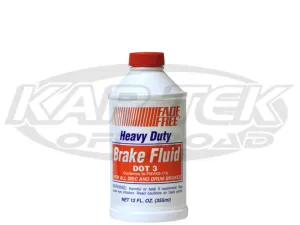 Master Products DOT 3 Brake Fluid 355ml Bottle Typical Boiling Points 284 Degrees Wet 401