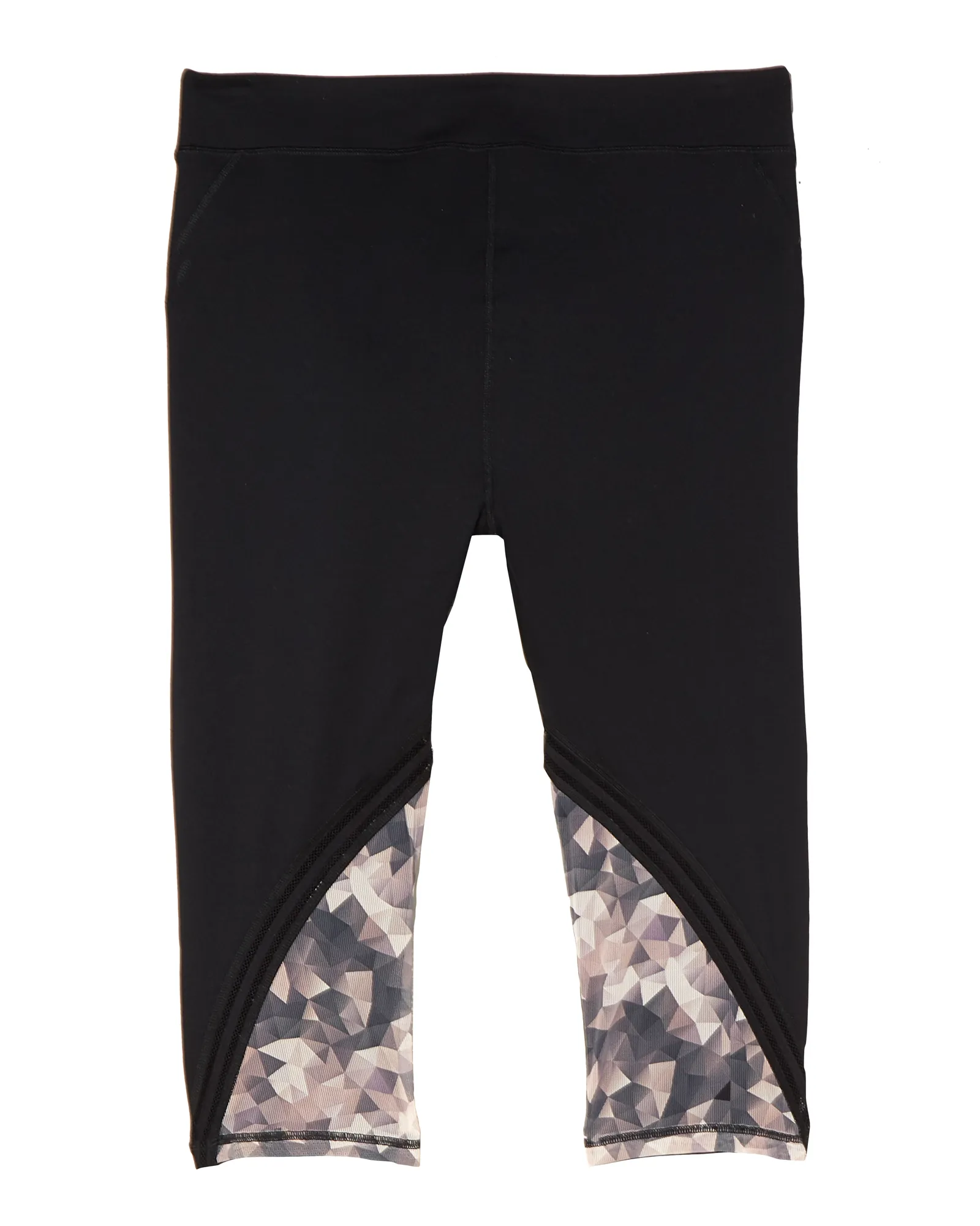 Prince Capri Leggings | Black / Mauve