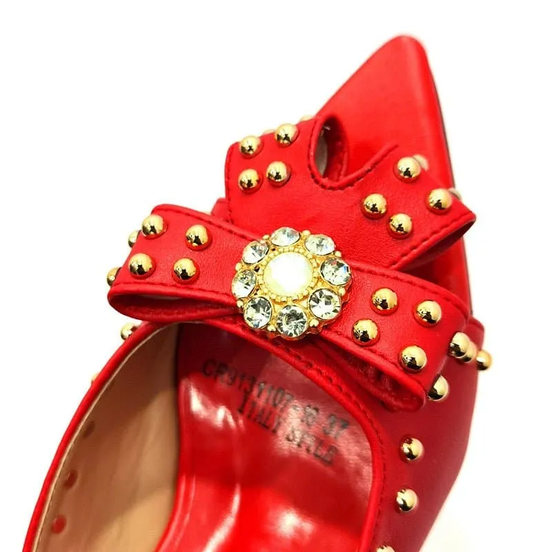 Rivet Style Shoes and Bag to Match