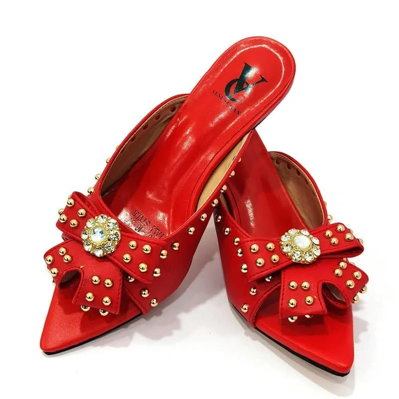Rivet Style Shoes and Bag to Match