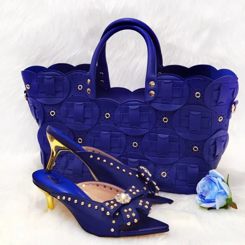 Rivet Style Shoes and Bag to Match