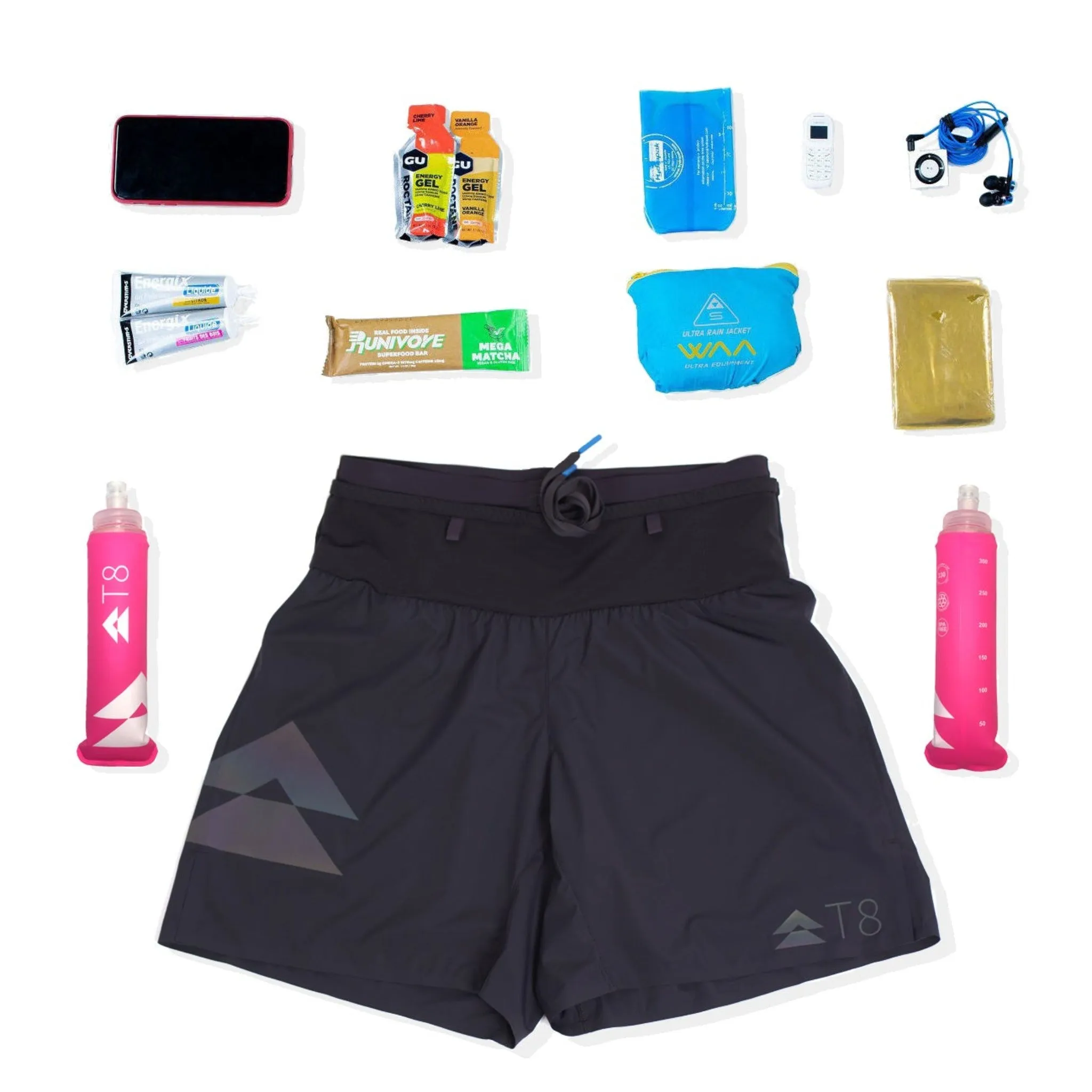 T8 Men's Sherpa Shorts v2 Black (1st Edition Logo)