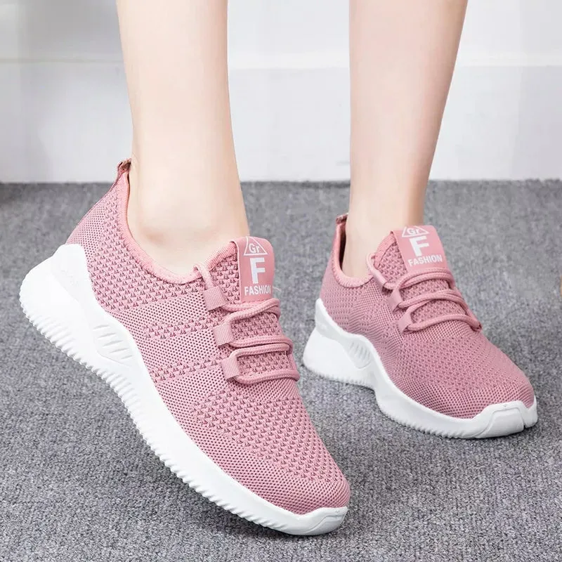 Women's Running Shoes Sport Mesh Sneakers - H-66